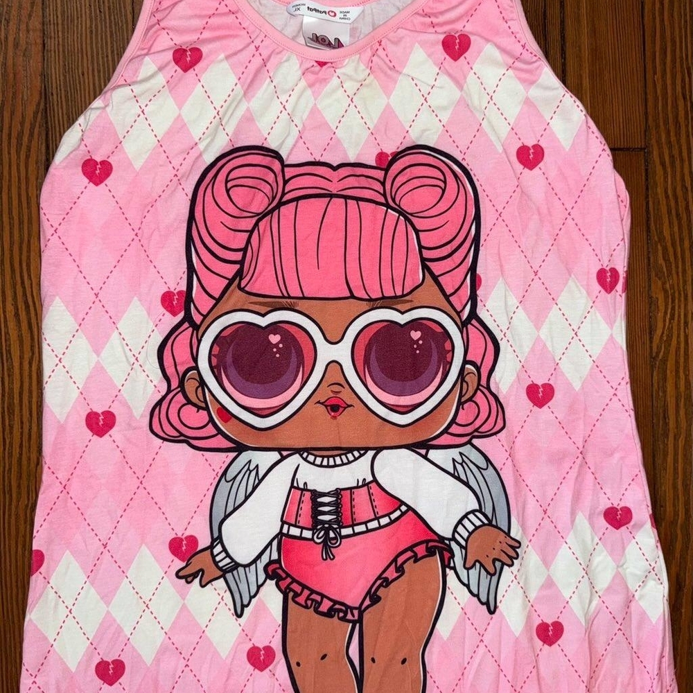 Pink Sleeveless Dress Lol Doll Surprise Dress Xl